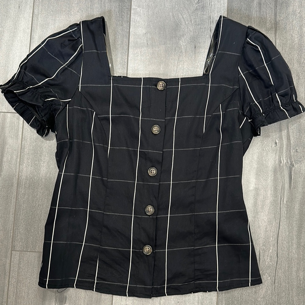Who What Wear black square neck top
